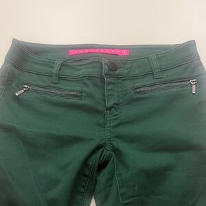 Tinseltown Women's Skinny Jeans in Dark Green